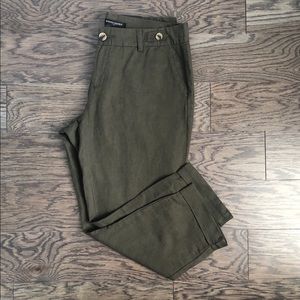 BR Factory | NWT Linen Blend Cropped Pants | sz 8